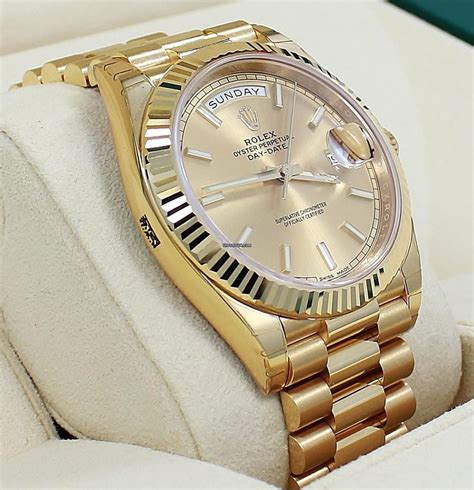 gold 40mm rolex|Rolex presidential 40mm price.